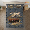 Joycorners Shorthorn On The Farm Customized Name Bedding Set