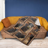 JoyCorners Gelbvieh In Farm All Printed 3D Blanket