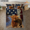 JoyCorners Highland Cattle America Customized Name 3D Bedding Set