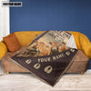 Joycorners Personalized Fleckvieh Live Like Someone Left The Gate Open Blanket