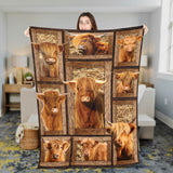 JoyCorners Highland In Farm All Printed 3D Blanket