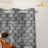 Joy Corners Simmental Brick Wall 3D Shower Curtain