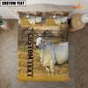 Joycorners Personalized Name Brahman Cattle On The Farm 3D Bedding Set