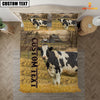 Joycorners Personalized Name Holstein Cattle On The Farm 3D Bedding Set