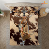 JoyCorners Texas Longhorn Hair Pattern 3D Bedding Set