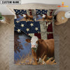 JoyCorners Simmental America Customized Name 3D Bedding Set