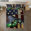 JoyCorners Tractor America Customized Name 3D Bedding Set