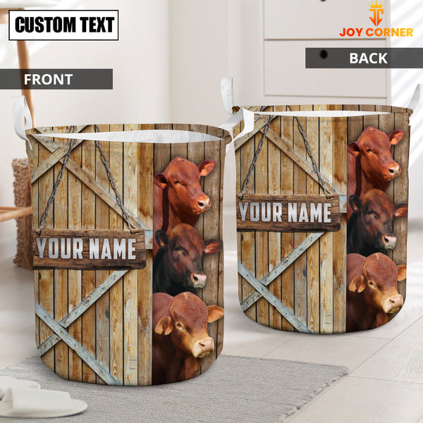 Joycorners Beefmaster Barn Custom Name Laundry Basket