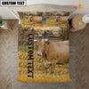 Joycorners Personalized Name Gelbvieh Cattle On The Farm 3D Bedding Set