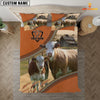 Joy Corners Simmental On The Farm Customized Name 3D Bedding Set