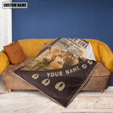 Joycorners Personalized Limousin Live Like Someone Left The Gate Open Blanket