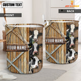 Joycorners Holstein Barn Custom Name Laundry Basket