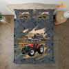 Joycorners Red Tractor On The Farm Customized Name Bedding Set