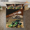 JoyCorners Tractor On The Field Customized Name 3D Bedding Set