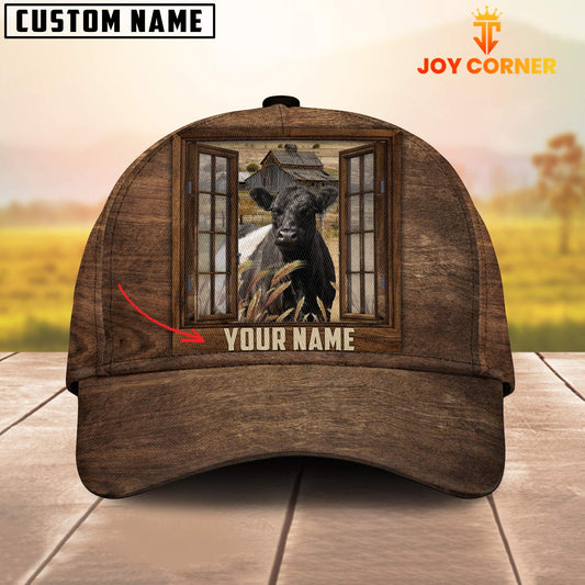 Joycorners Custom Name Belted Galloway Window Brown Cap