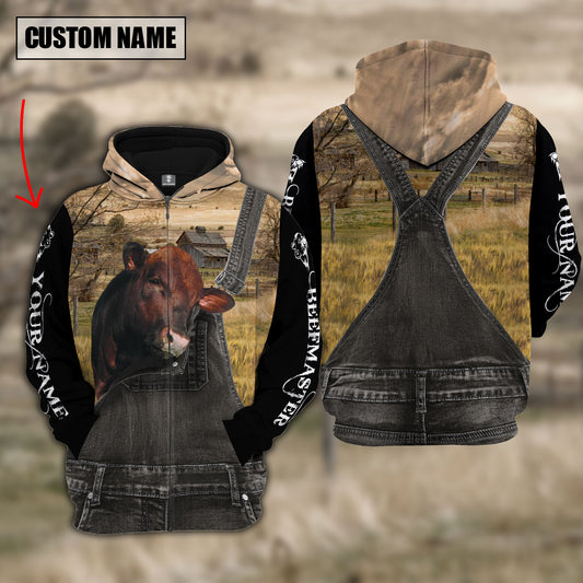 Joycorners Beefmaster Custom Name Overalls Hoodie