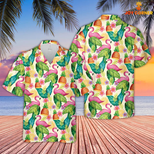 Joycorners Flamingo Pattern D04 Hawaiian Shirt