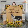 Joycorners Goat Custom Name - Always Stay Humble and Kind Blanket