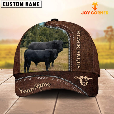 Joycorners Cattle of Tim Walters Customized Name Leather Pattern Cap