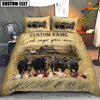 Joycorners Black Angus God Says You Are Custom Name Bedding Set