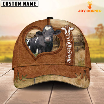 Joycorners Holstein Custom Name Heart Cap