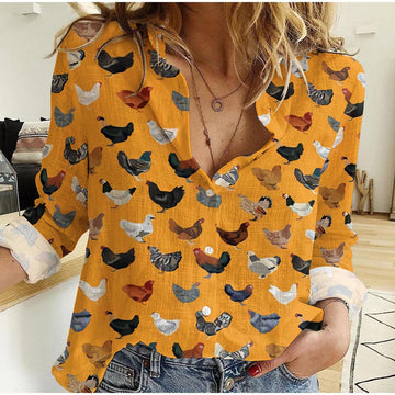 Joycorner Tiny Chicken Breed Casual Shirt