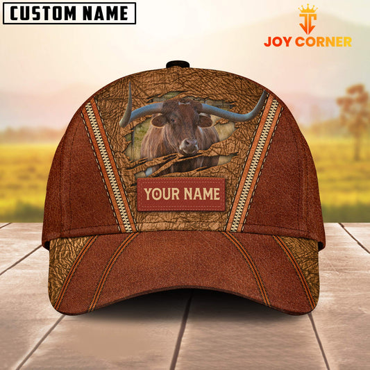 Joycorners Happy Texas Longhorn Customized Name Cap