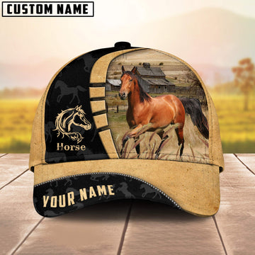 Joycorners Custom Name Horse 3D Cap