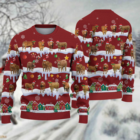 Joycorners Limousin Christmas Knitted Sweater