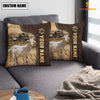 Joycorners Goat Custom Name Leather Pattern Pillow Case