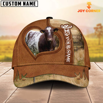 Joycorners Shorthorn Custom Name Heart Cap