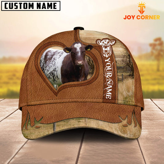 Joycorners Shorthorn Custom Name Heart Cap