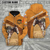 Joycorners Bullseye Horse Custom Name Hoodie