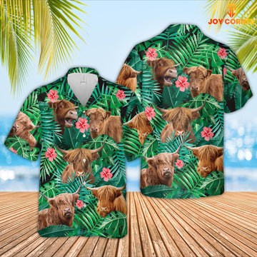 Joy Corners Highland 3D Hawaiian Shirt