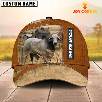 Joycorners Brahman Customized Name Brown Cap