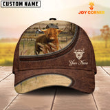 Joycorners Highland On The Farm Customized Name Leather Pattern Cap