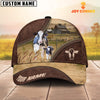 Joycorners Holstein On The Farm Customized Name 3D Brown Cap