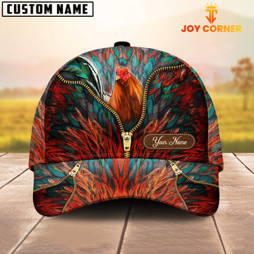 Joycorners Rooster Hair Color Customized Name Cap