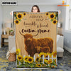 Joycorners Highland Custom Name - Always Stay Humble and Kind Blanket