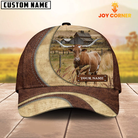 Joycorners Texas Longhorn Customized Name Farm Barn Cap