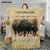 God Says You Are - Joycorners Personalized Name Brangus Blanket