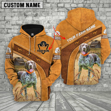 Joycorners German Shorthaired Pointer Custom Name Printed 3D Hoodie