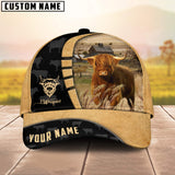 Joycorners Custom Name Highland Cattle 3D Cap