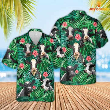 Joy Corners Holstein 3D Hawaiian Shirt