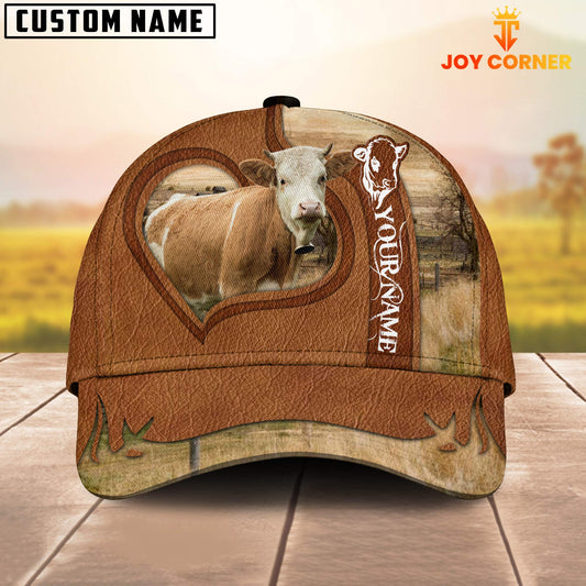 Joycorners Simmental Custom Name Heart Cap