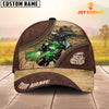 Joycorners Tractor On The Farm Customized Name 3D Brown Cap