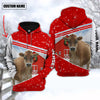 Joycorners Custom Name Jersey Christmas On The Farm Hoodie