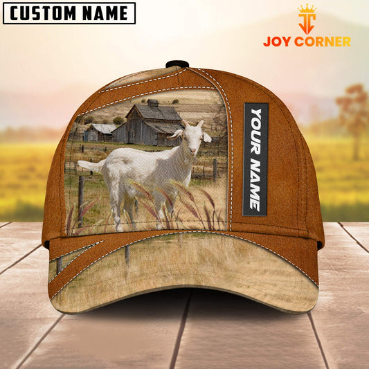 Joycorners Goat Customized Name Brown Cap