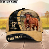 Joycorners Custom Name Red Angus Cattle 3D Cap