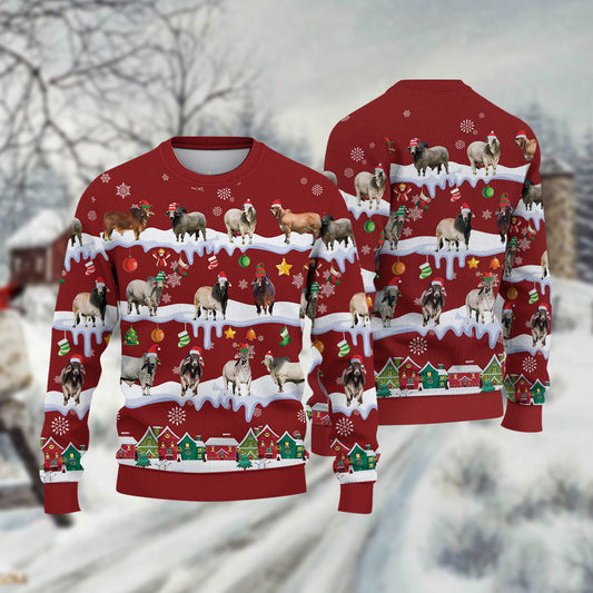 Joycorners Brahman Christmas Knitted Sweater